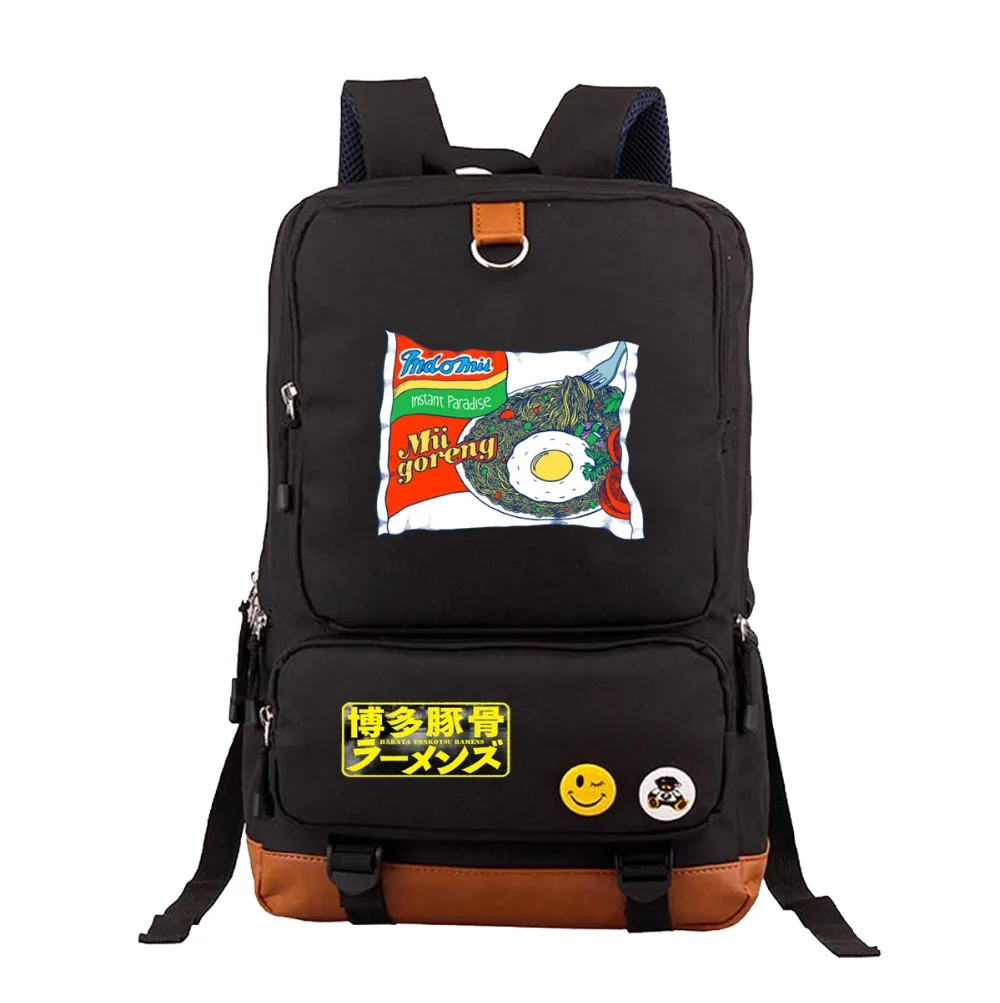 

Anime Hakata Tonkotsu Ramens Backpack Character student book Bag Men women Laptop Shoulders Bag Travel Bag Rucksack