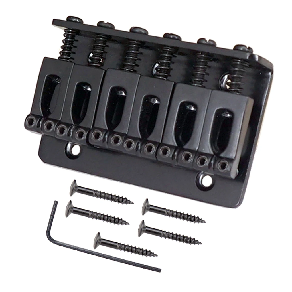 Набор верхней нагрузки вогнутое седло 6 струн мост для электрогитары|Детали и