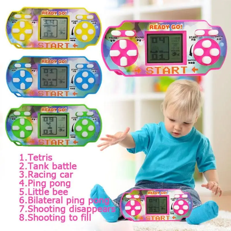 Ретро Классическая Мини-игровая консоль Tetris с ЖК-экраном портативные игровые