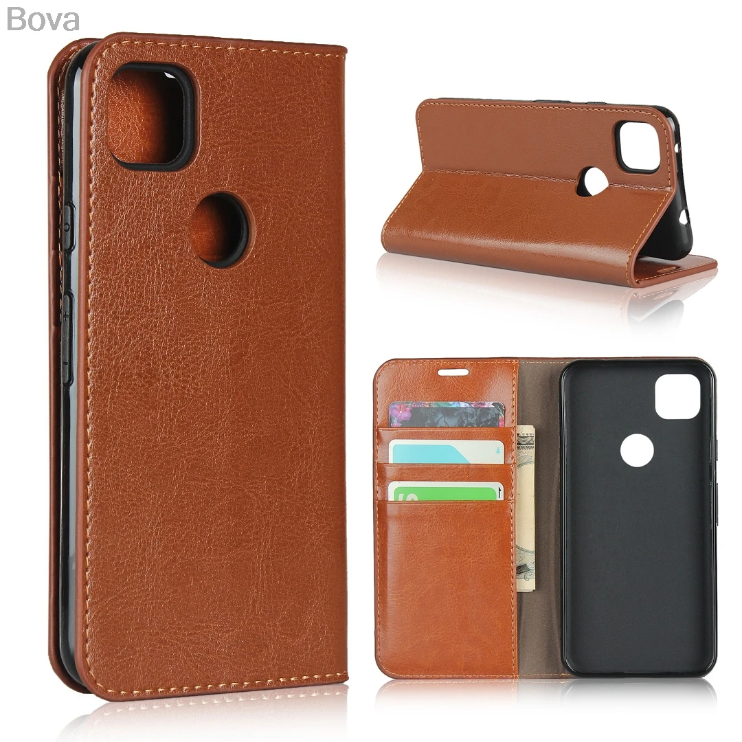 

Deluxe Wallet Case for Google Pixel 4A premium leather Phone Case Flip Cover for Google Pixel 4A Bags