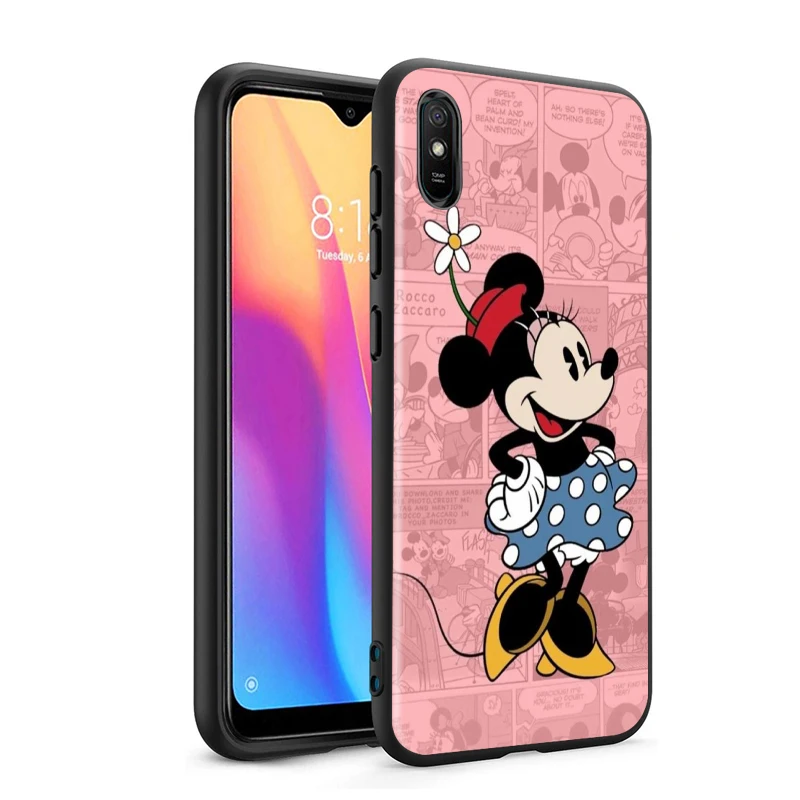 

Mickey Mouse cartoon cute for Xiaomi Redmi 10X Pro 9C 9A 9I 9T 9 GO K30S Ultra K20 8 7 S2 6 5 4X Pro Soft Black Phone Case