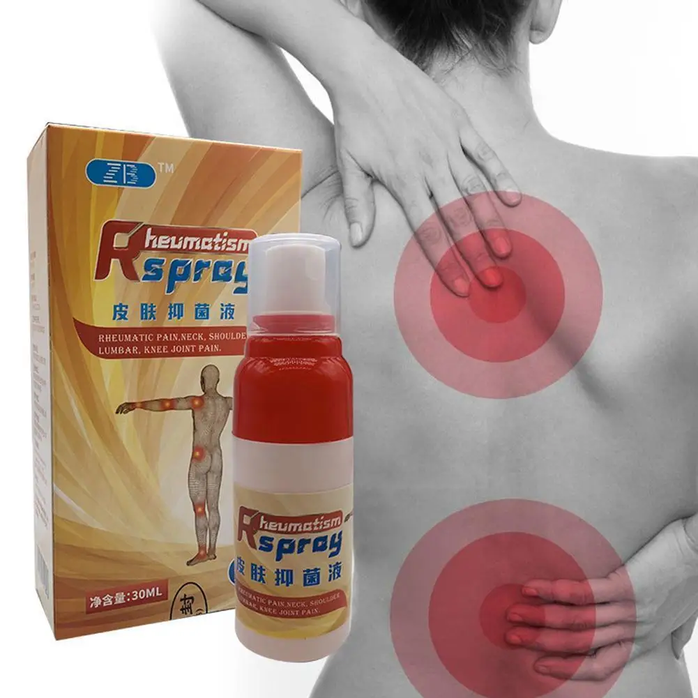 

30ml Pain Relief Spray Rheumatism Arthritis Muscle Shoulder Sprain Spray Medical Waist Orthopedic Plaster Knee Hot Back Pai C2F2
