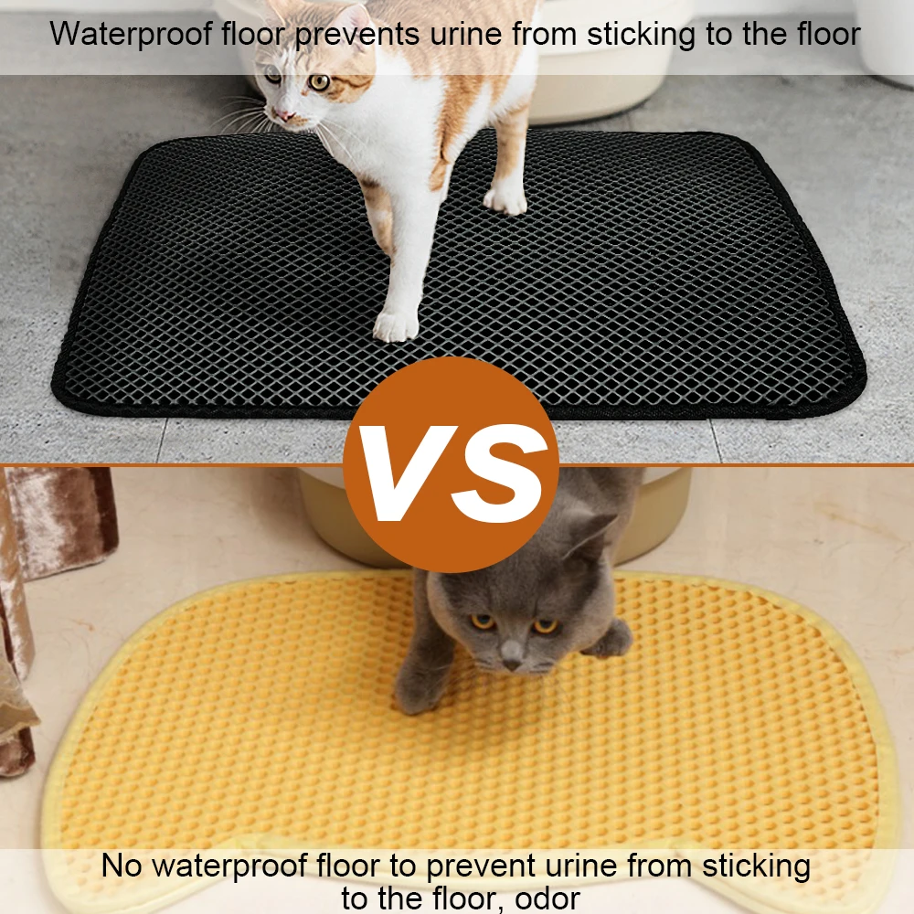 Водонепроницаемый коврик для кошачьего туалета EVA двухслойный кошек товары