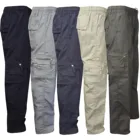 Тактические брюки 3XL размера плюс для бега, походов, походов, армейский Карго, боевые, мужские прямые брюки, однотонные повседневные штаны