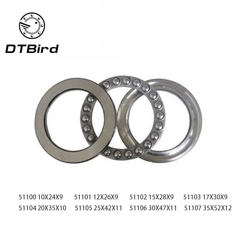 

1 шт. 2/4 шт. 51100 51101 51102 51103 51104 51105 51106 51107 51108 51109 подшипник осевой Шарикоподшипник Упорный подшипник роликовый подшипник