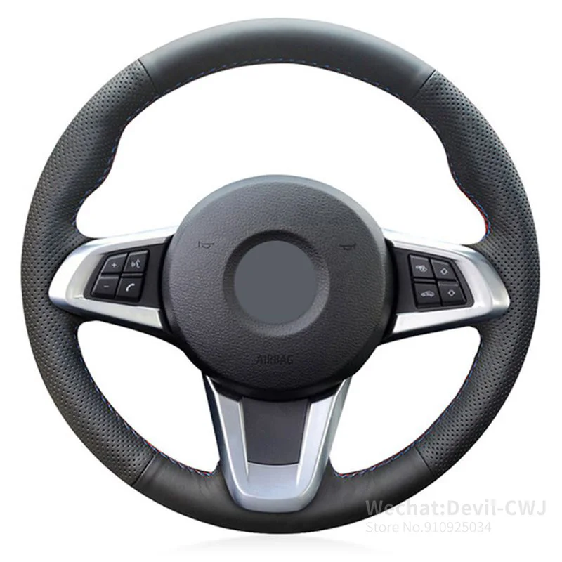 Steering Wheel Cover For BMW Z4 2014 2013 2012 2011 2010 2009 Suede Leather interior Car Accessories