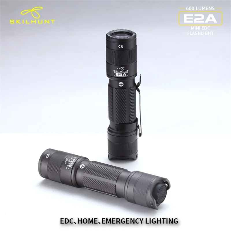

New arrive Skilhunt E2A 14500 / AA 600 lumens Compact Pocket EDC Mini LED Flashlight key light