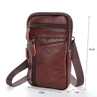 Кожаная сумка-мессенджер для мужчин, деловая Повседневная Сумочка на плечо в стиле ретро, дорожный мессенджер, мобильный телефон