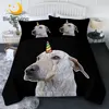 BlessLiving Dog Summer Quilt Set 3D Print Unicorn Thin Quilt Labrador Bedding Set Pet Animal Bedspreads 3pcs Lovely Home Decor 1
