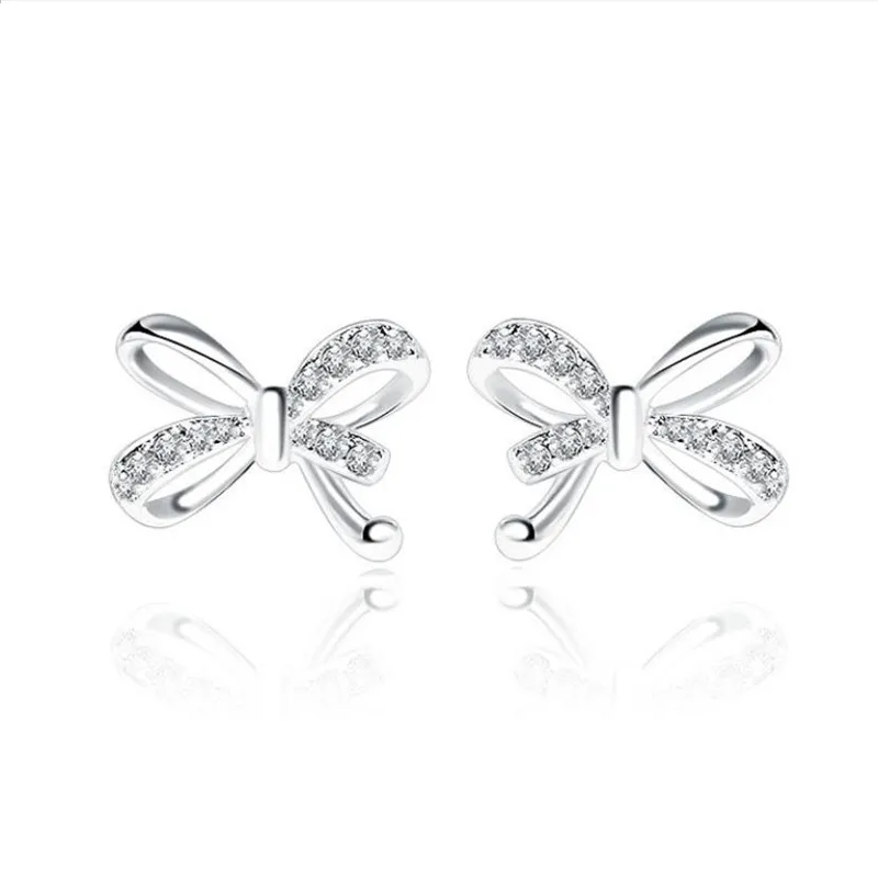 

Серьги-гвоздики женские из серебра 925 пробы, с фианитами