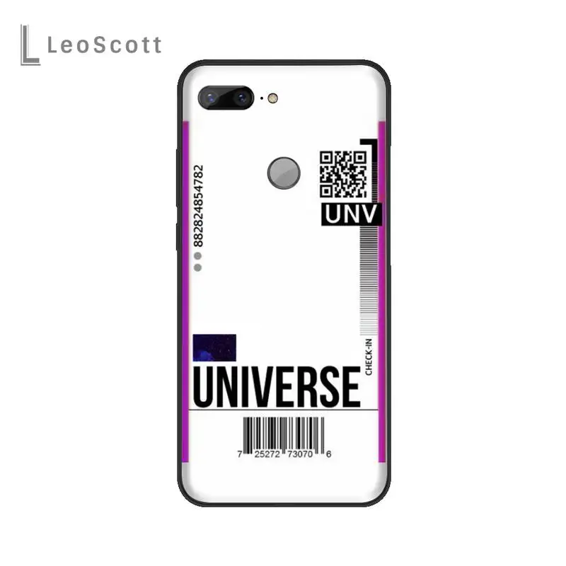 

World Travel Ticket Phone Case For Huawei Enjoy 7 7s 8 8e 9 9e 10 plus P8lite 2017 Honor 5a view9 play 3e