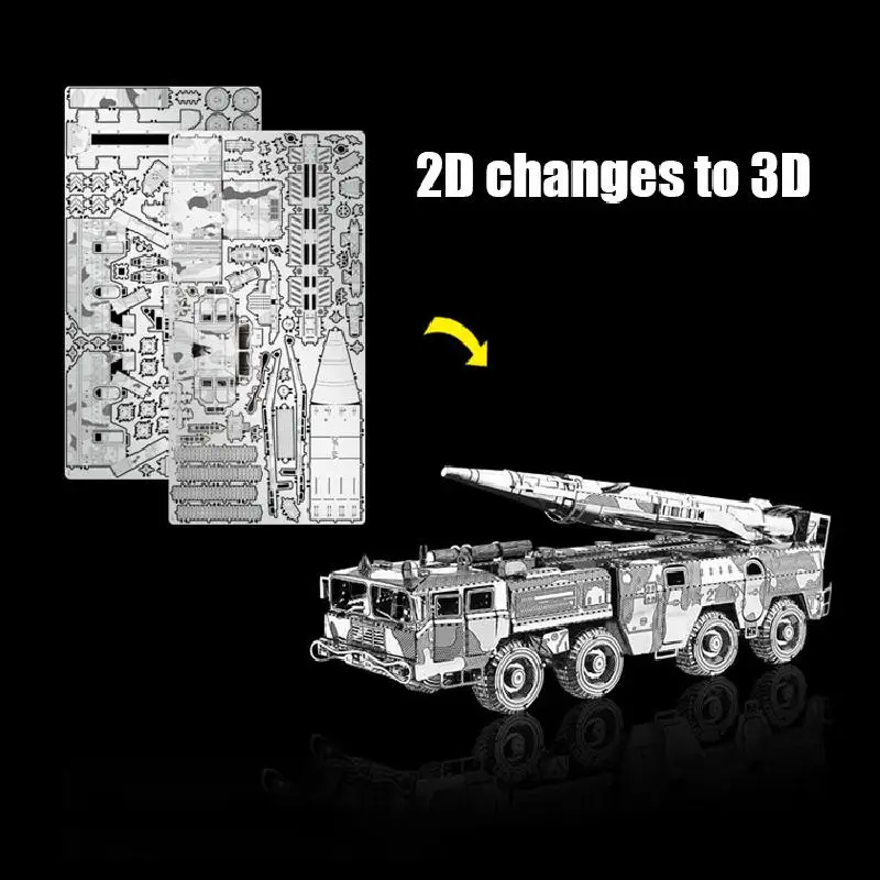 3D пазл металлическая модель комплект DF 11 ракетоносец сборка &quotсделай сам&quot