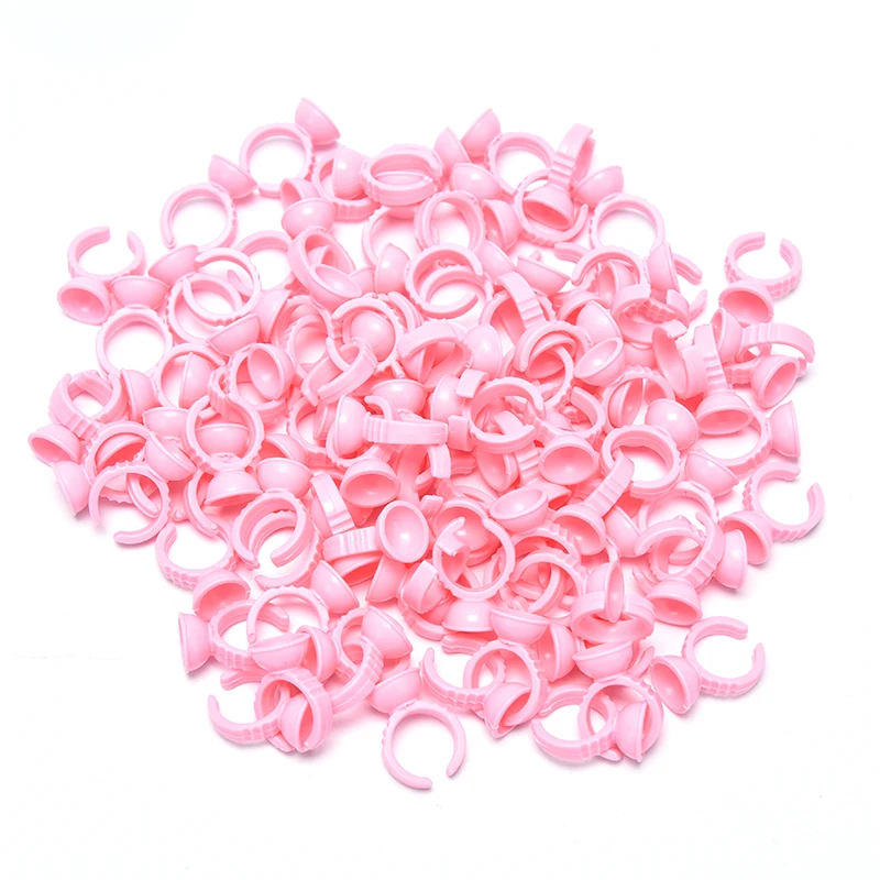 

100 шт./пакет одноразовые Перманентный макияж кольцо татуировки пигмент держатель чашки Размер S/M/L держатель пигментов кольца контейнер/чаш...