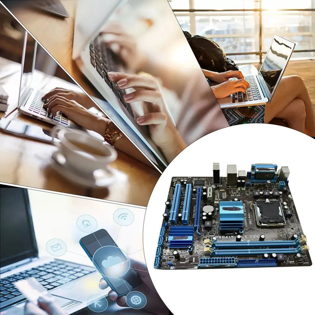 Для ASUS P5G41T-M LX V2 материнская плата DDR3 8 Гб LGA 775 Socket CPU двухканальная память