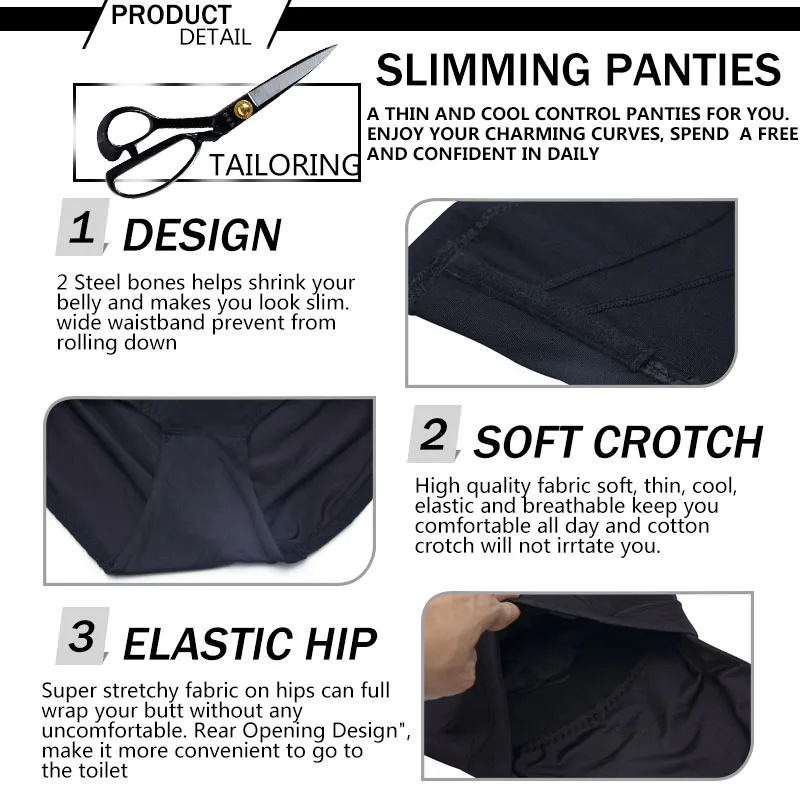 Трусики с высокой талией для коррекции фигуры дышащие трусы Утягивающие трусики