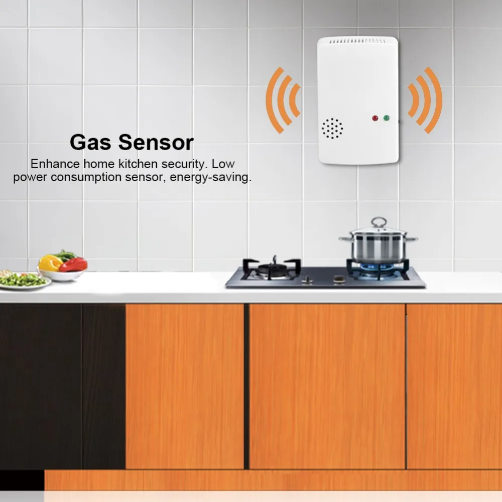 

Gas Leak Detector 85db Propane Butane Methane Natural Gas Safe Alarm Sensor