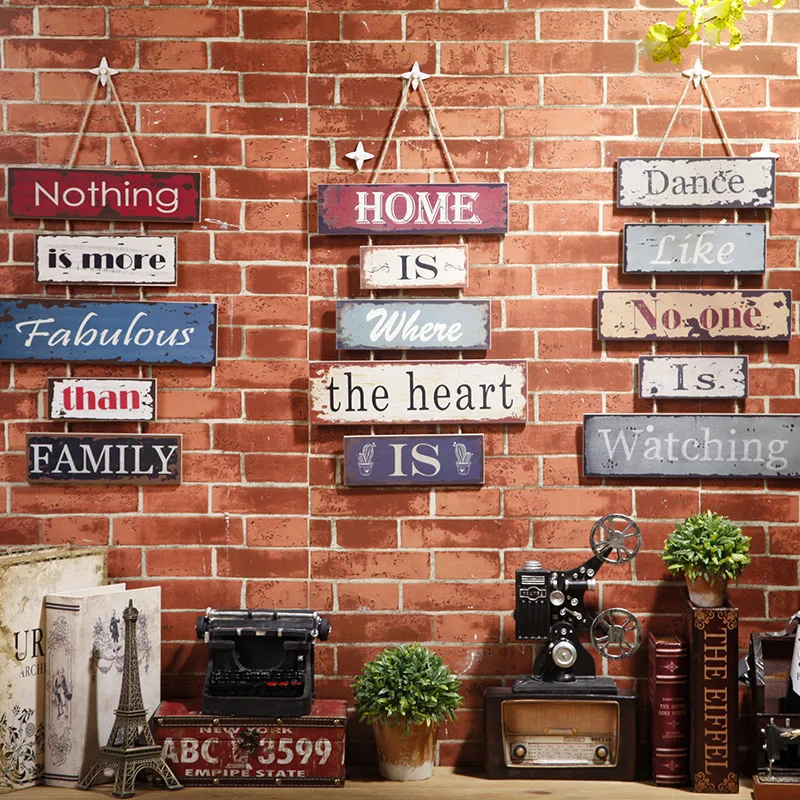 Настенный знак для украшения деревянной двери в американском ретро стиле 2017 | Дом