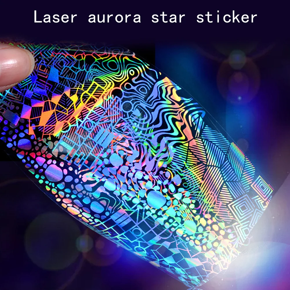 Звездный стикер для ногтей термопереводная аппликация симфоническая бумага со