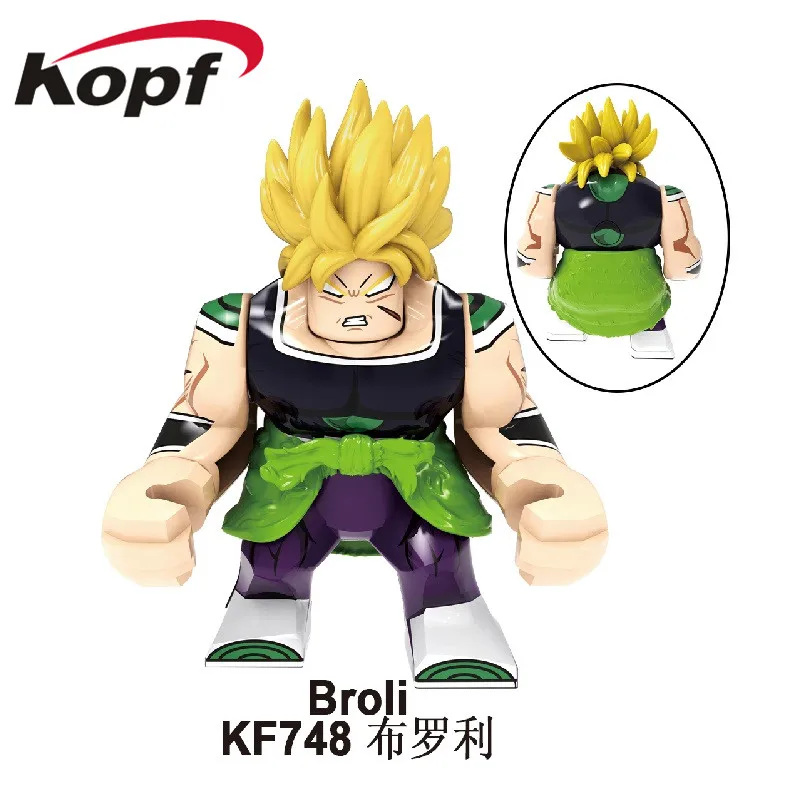 KF6073 Одиночная строительные блоки большие фигурки модель Dragon Ball Broli Gogeta сын Goku vegeta Vegetto Mira игрушки для детей