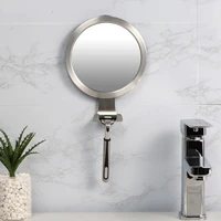 Bathroom Anti-fog Mirror Powerful Suction Cup Bath Shower Mirrors Wall Mounted Make Man Shaving Mirror With Shaver Holder