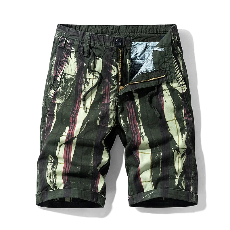 

Huncher Mens Casual Shorts 2021 Summer Camouflage Military Outdoor Short Plus Size Knee Length Cotton Pants Blue Shorts For Men