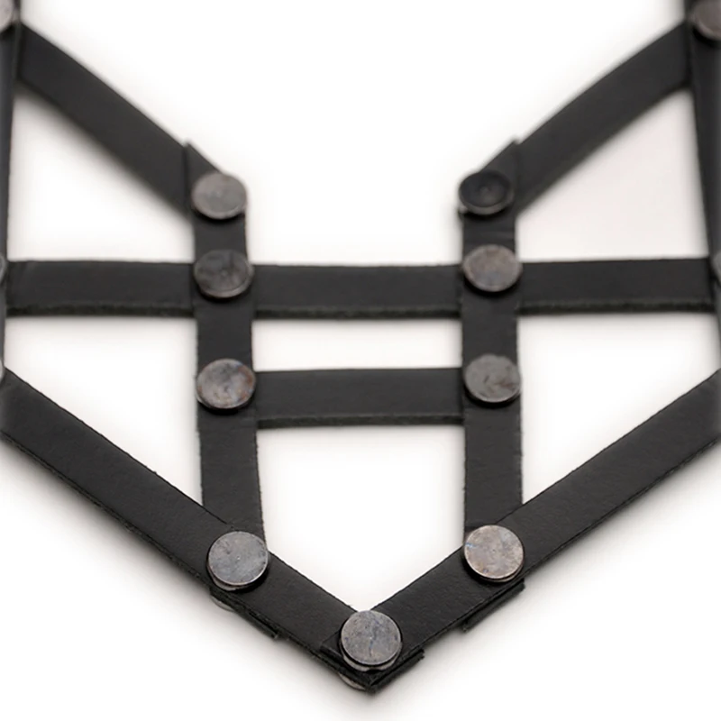 Женское Ожерелье D & из натуральной черной кожи ручной работы короткое ожерелье с