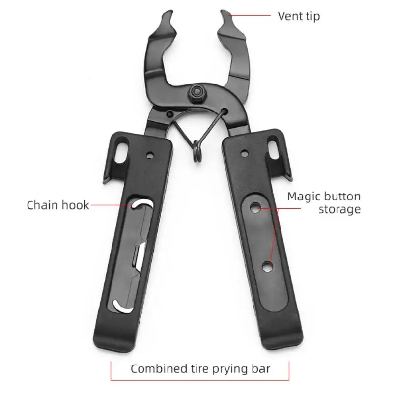 

POM Carbon steel Road MTB Prying Tire Clasp Plier Quick Dismantling Fastener Tire Repair Tools Tire Stripping Bike Accessories