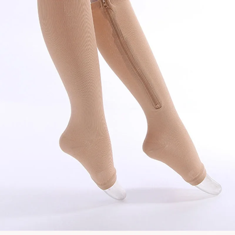 

Zipper Compression Zip Shape Leg Support Knee Stockings