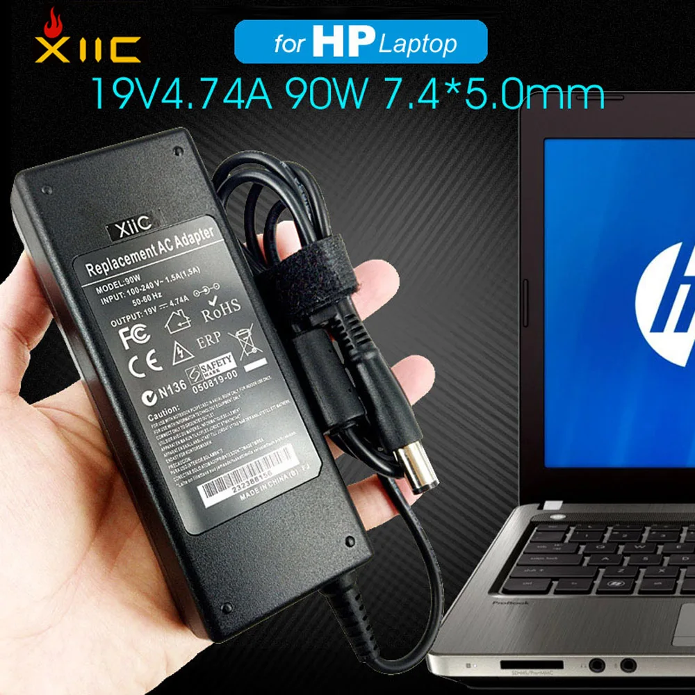 Зарядное устройство XiiC для ноутбука HP Compaq Pavilion DV6 DV7 DV5 DV4 G7 G62 CQ62 CQ42 CQ61 CQ60 7 4*5 0