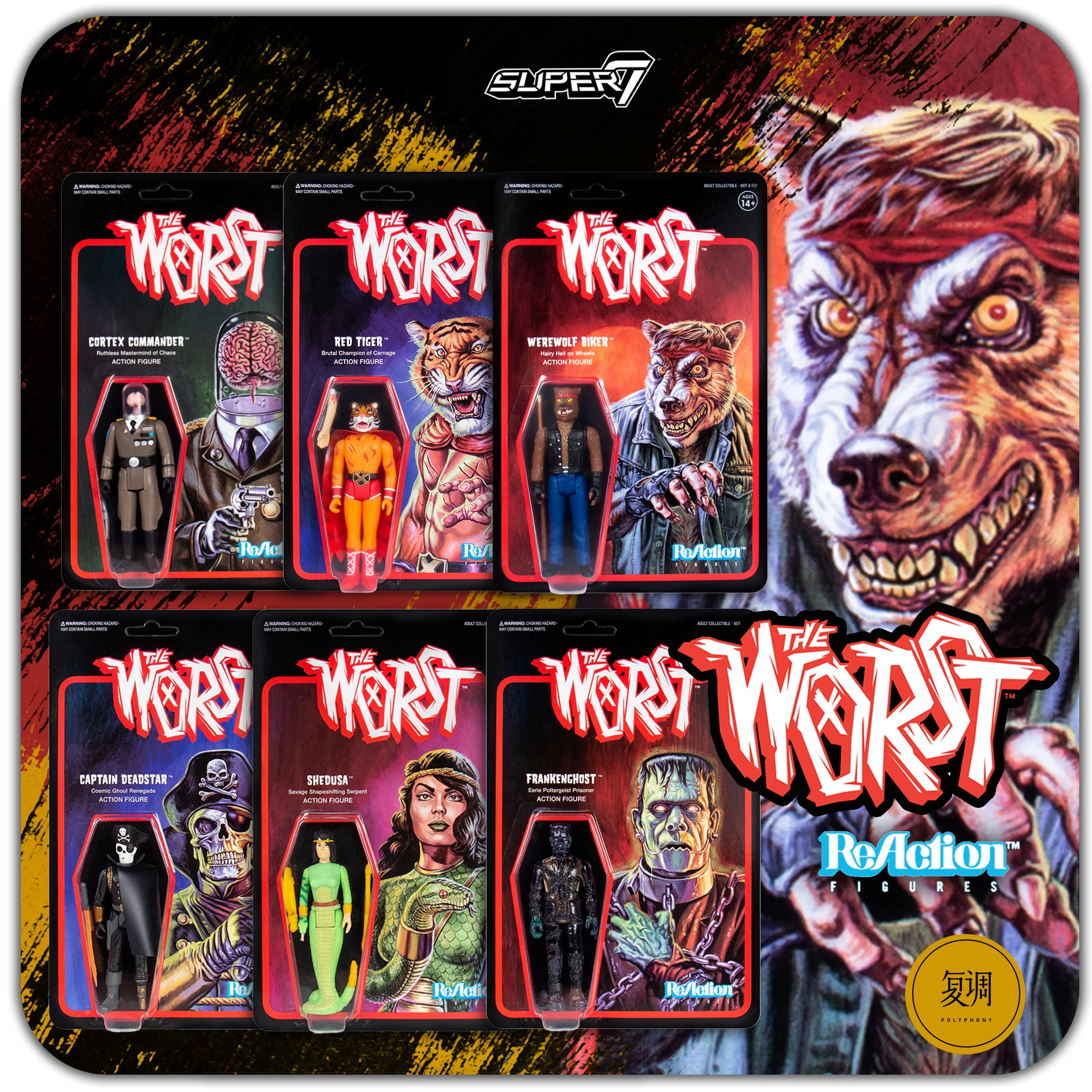 

The Worsts Shedusa Vintage Card and Joints Movable Action Figure Ornaments Model Limited Collection Toys