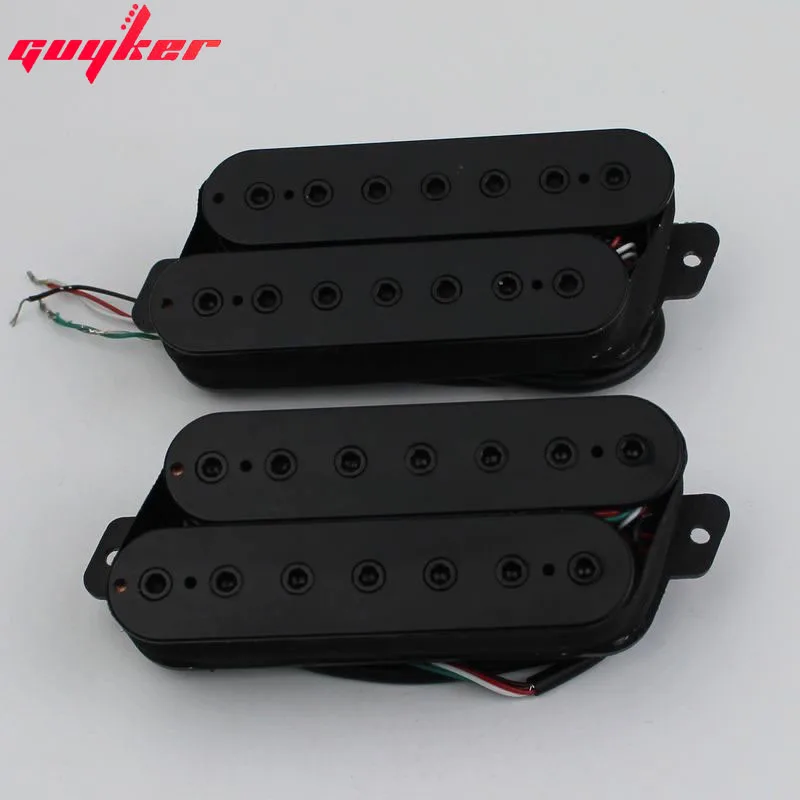 Guyker Fanned Fret Пикап для электрической гитары с 7 струнами черный|Детали и аксессуары