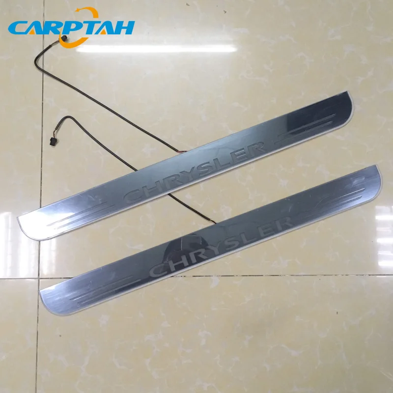 CARPTAH наружные части автомобиля светодиодный порог потертости пластины путь