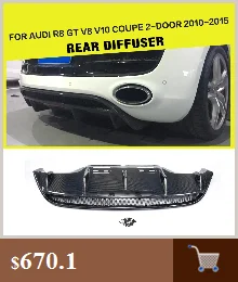 Для Audi TT TTS 8J 2008- R8 2007-2011 не углеродное волокно гоночного зеркала заднего вида Замена Стиль