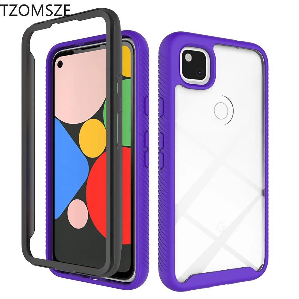 

Starry Sky Phone Case for Google pixel 5 4A 5G 4G Cases Non-slip Solid Color Protective Armor Transparent PC Back Cover