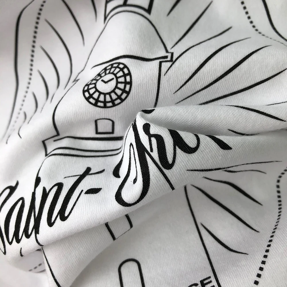 

Lighthouse Print T-shirt Summer Women White Cotton Short Sleeve Round Neck Casual Tee Shirt 2021 Femme Elegant Tops Tshirt