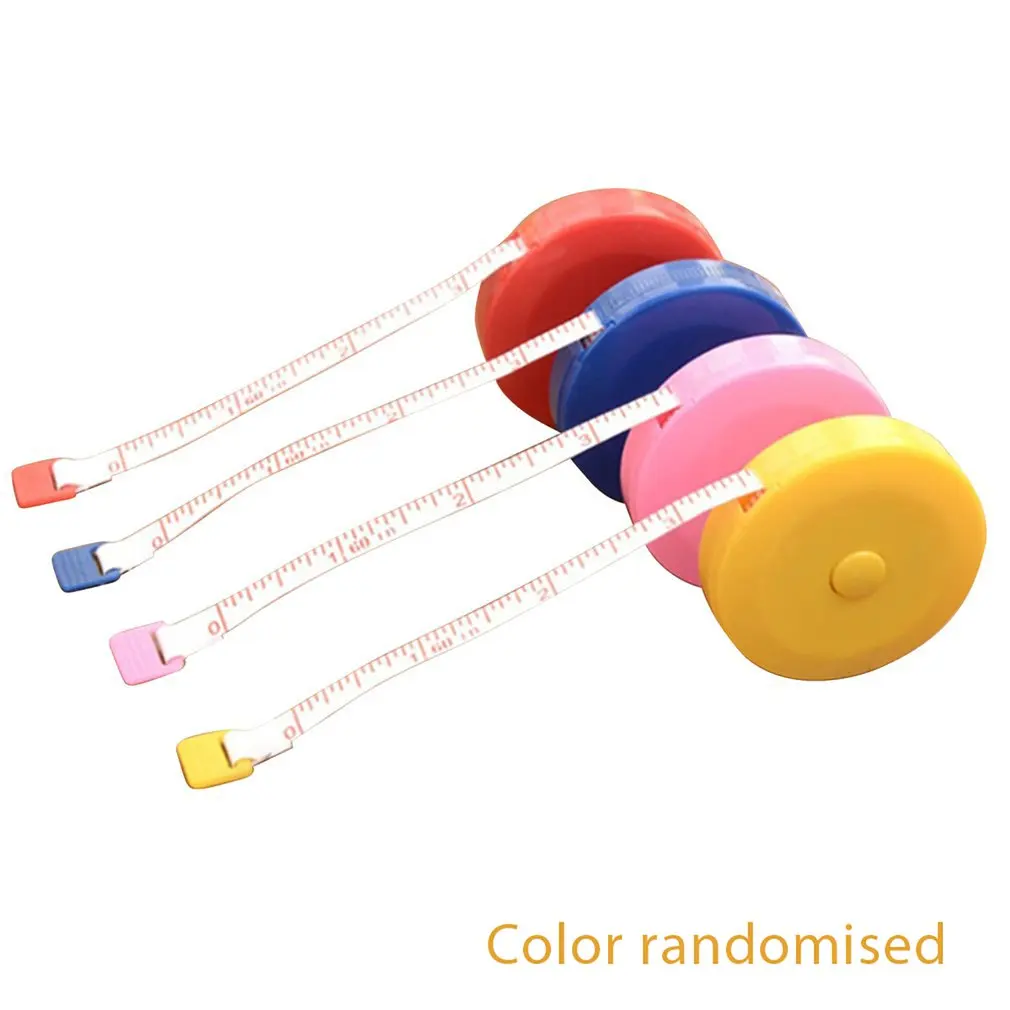 

1 Pcs Random Color Soft Tape Measure 150cm Roulette Measuring Tape Measure Retractable Colorful Portable Ruler Centimeter Inch