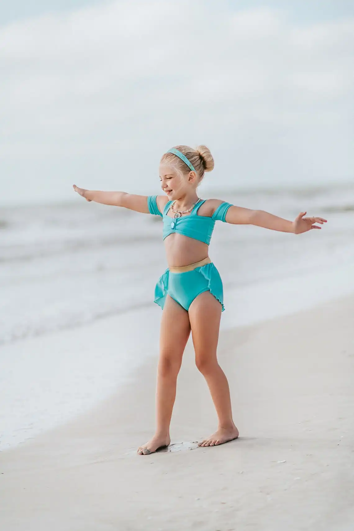 Цельнокроеный купальник принцессы купальный костюм для девочек пляжная одежда