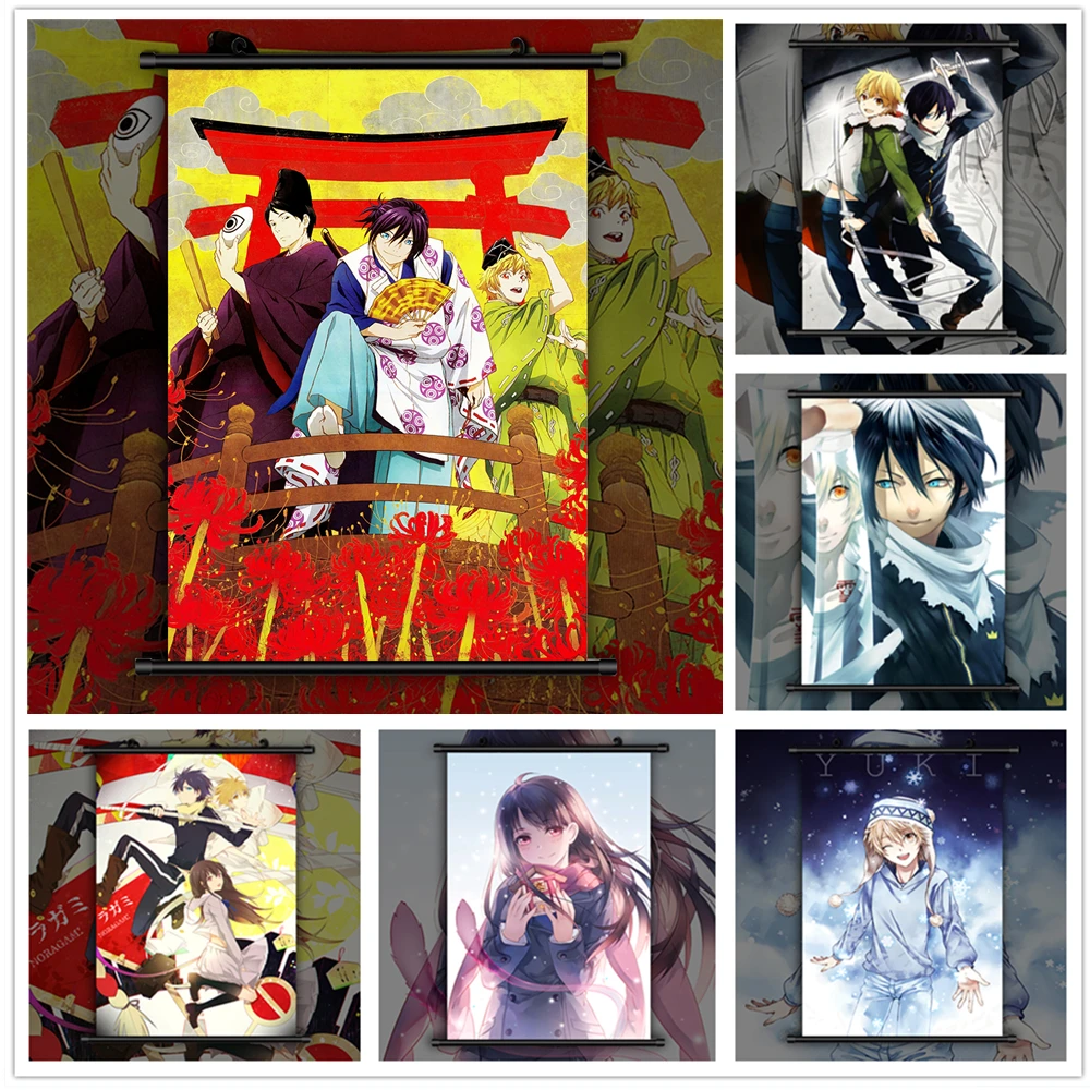 

Noragami Yato Yukine Iki Hiyori Anime Manga HD Print Wall Poster Scroll