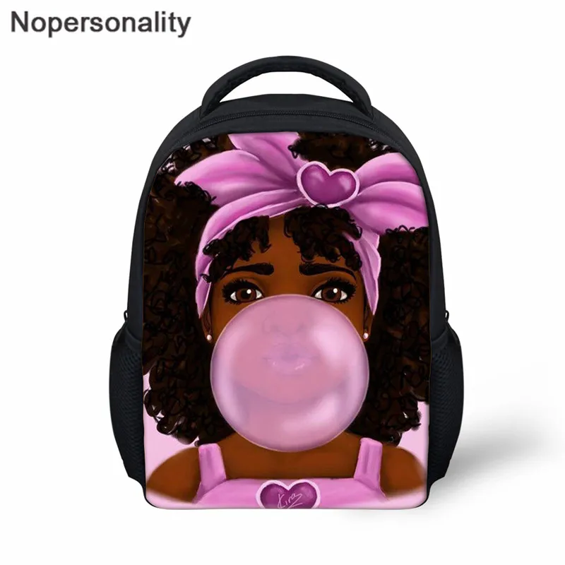 Nopersonality небольшой рюкзак для садика школьные рюкзаки Kawaii африканская темнокожая