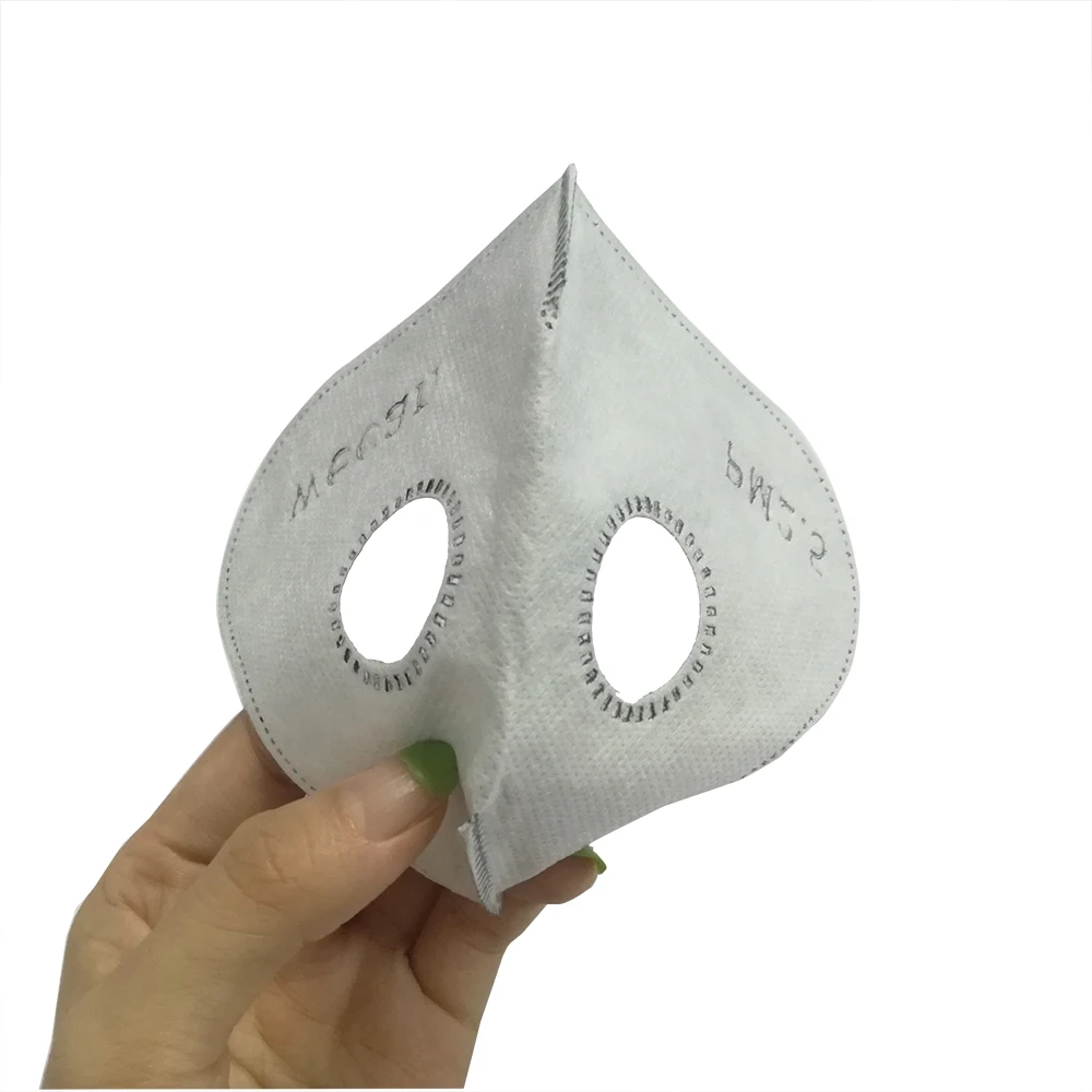 PM2.5 Пылезащитная маска с активированным углем, фильтр, 4 слоя, Сменный фильтр для защиты от аллергии пыльцы, пылезащитный респиратор