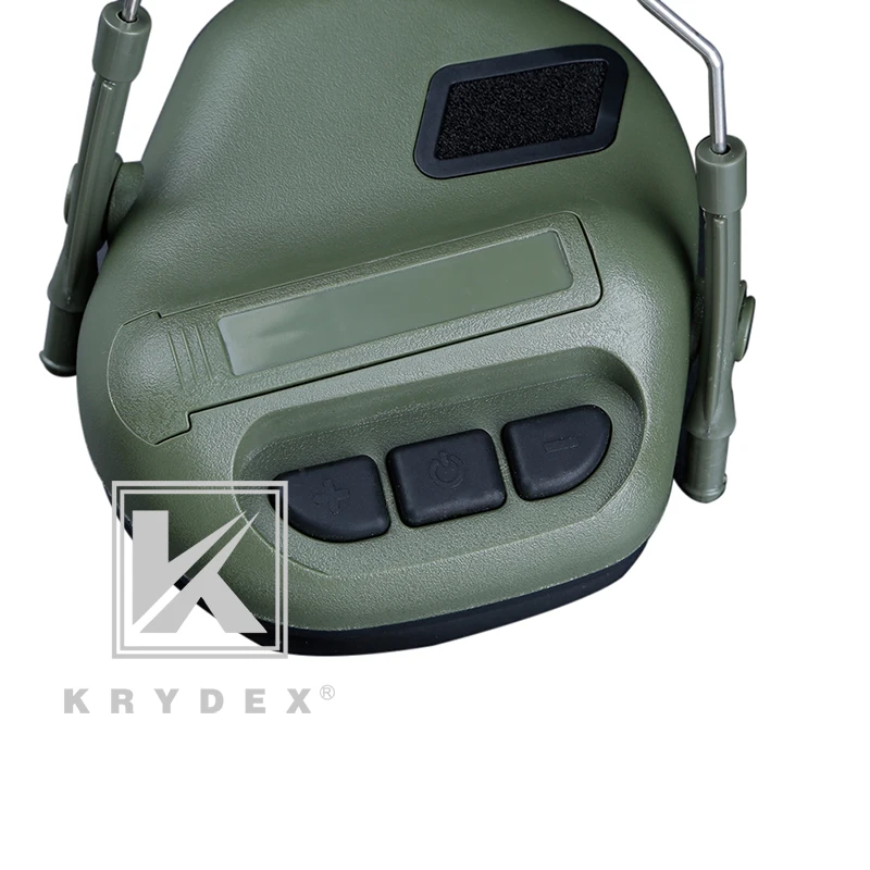 KRYDEX OD Sound Pick Up Noise Reduction Headphone w/ Rail Adapter Microphone For FAST MICH Helmet Peltor Comtac Tactical Headset |