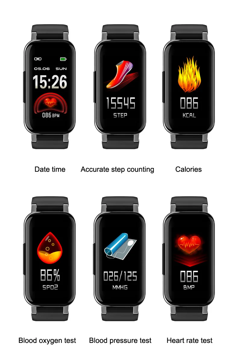 SOUMETIN T89 TWS цветной экран 2 в 1 Bluetooth-браслет наушники одно касание поддержка звонков