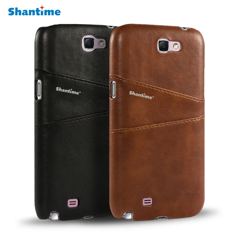 Роскошный чехол из искусственной кожи для Samsung Galaxy Note 2 N7100 деловой телефона N7000 i9220
