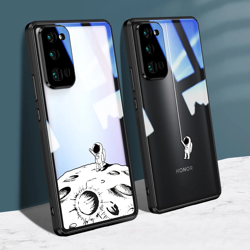 

Чехол-бампер для Huawei Honor 30 Pro, из закаленного стекла