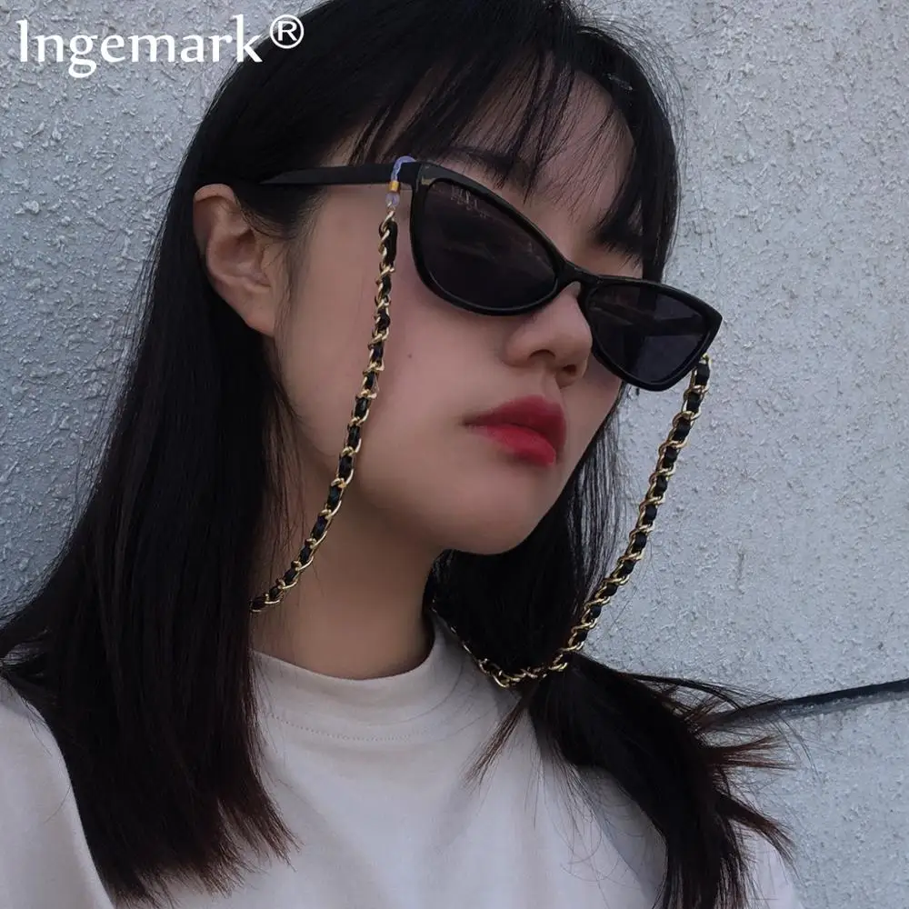 Из искусственной кожи глаз цепочка для солнцезащитных очков стимпанк держатель