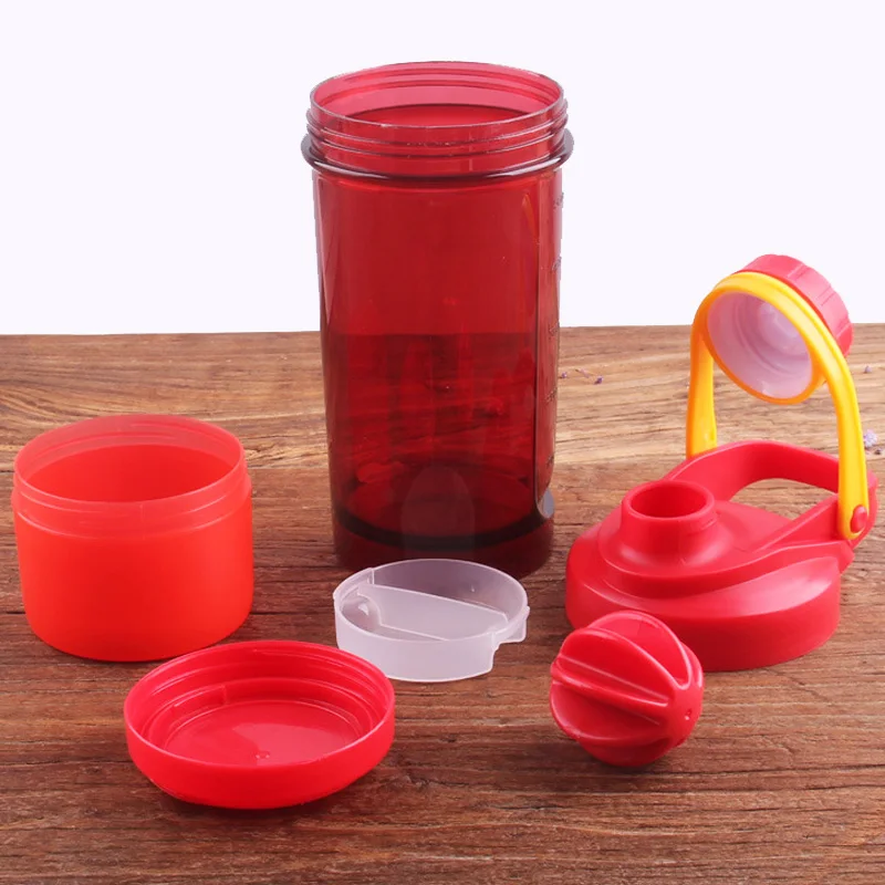 500ML протеин порошок шейкер бутылка Спортивная Фитнес смешивания сывороточного