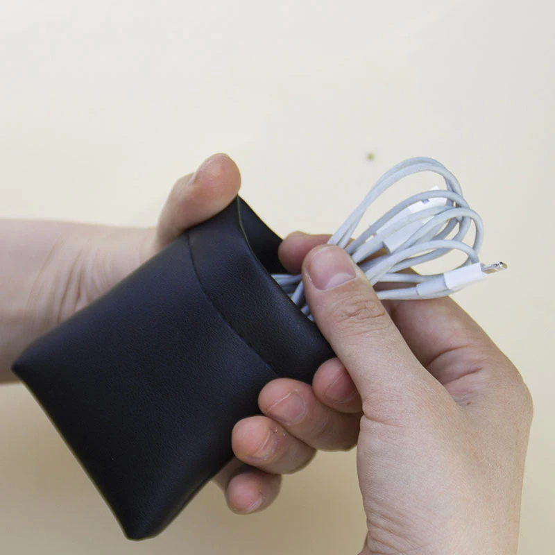 

2020 Pu Leather Coin Purse Women Men Mini Short Wallet Money Change Earphone Organizer Bag Portable Card Holder for Girl Novelty