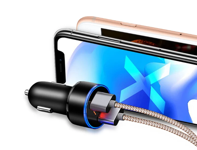 Автомобильное usb-устройство для зарядки телефона двойной порт автомобильное зарядное устройство для Renault clio megane 2 3 duster renault Scenic Sandero Captur Twingo