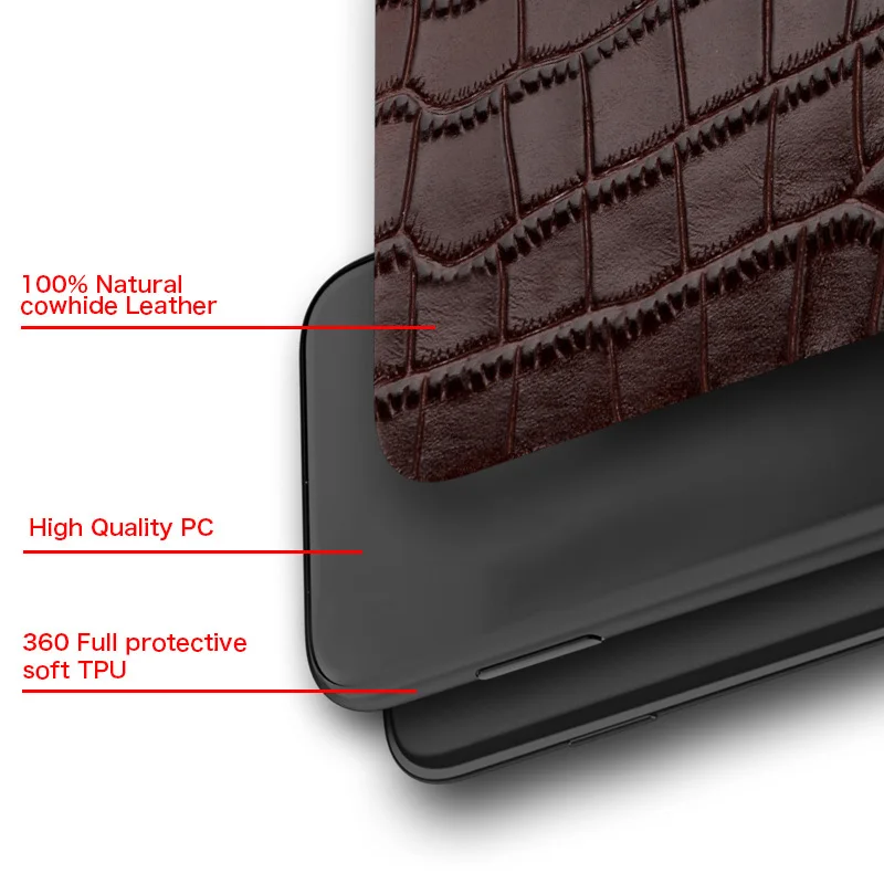 Original Leather Phone Case for Huawei P40 P50 Pro P40 Lite P30 Mate 50 40 Cover For Honor 70 60 50 80 Pro Plus Magic 5 4