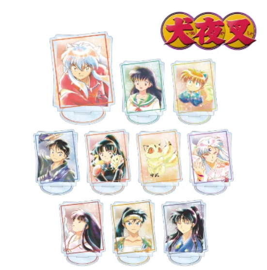 

Anime Inuyasha Sesshoumaru Higurashi Kagome Miroku Acrylic Stand Figure Modal Plate Desktop Decor Keyring Keychain Pendant Gift